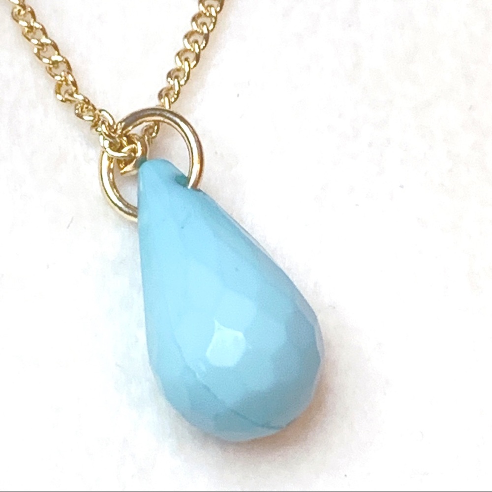 ❤️Seller’s Pick❤️ Turquoise Pendant Double Chain Long Necklace - Picture 8 of 15